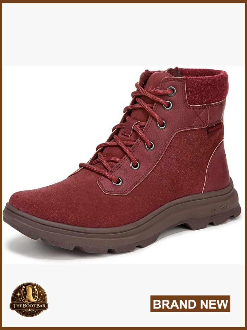 Women's Ankle Bootie with Side Zipper, Weatherproof Suede, Cushioned Insole